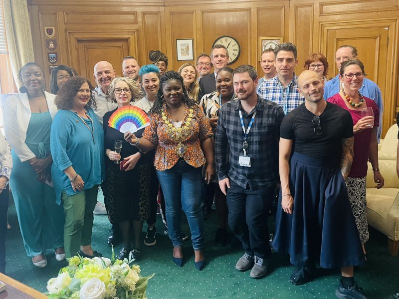 2020 Free2B staff attending Wandsworth Pride Reception